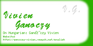 vivien ganoczy business card